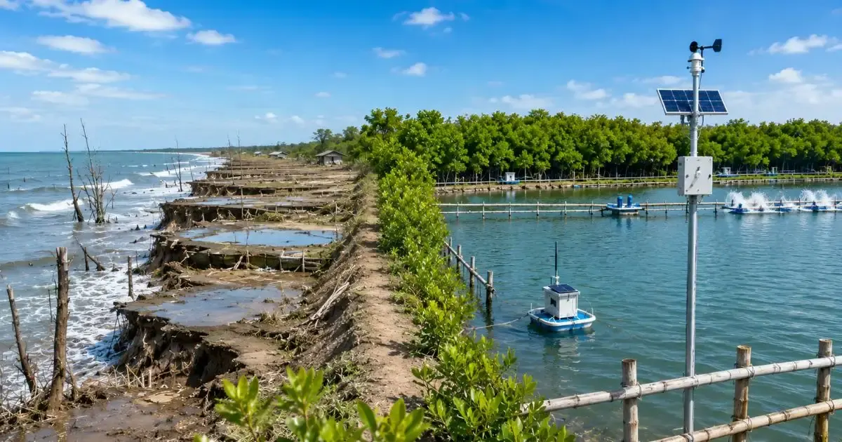 Ancaman Abrasi Pesisir, BRIN dan Universitas Pancasakti Padukan Mangrove-IoT untuk Selamatkan Tambak di Brebes