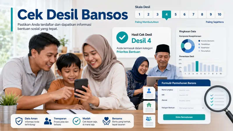 Panduan Lengkap Cek Desil Bansos 2026 Online Hanya dengan NIK KTP