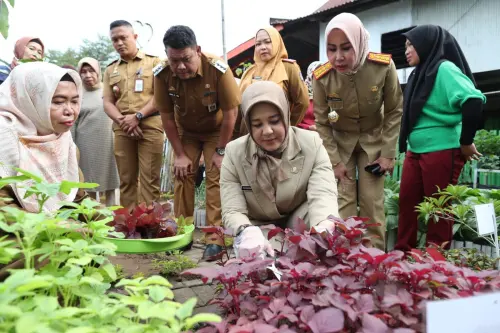 Fatmawati Rusdi Apresiasi Kreatifitas Masyarakat saat Memantau Kesiapan Lomba Kelurahan Tingkat Kabupaten Kota 2023