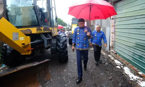 Bupati Adnan Turun Langsung Cek Pengerjaan Jalan Alternatif Pangkabinanga
