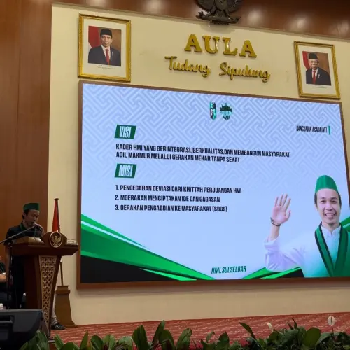Ilham Darmawan Konsisten Mengusung Tagline "Mekar Tanpa Sekat" dalam Musda Badko HMI Sulselbar