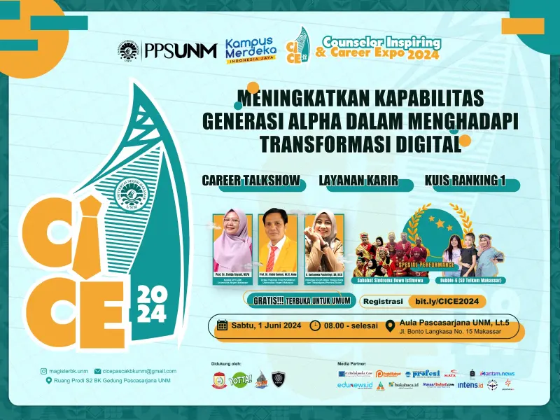 Mahasiswa Pascasarjana Bimbingan dan Konseling UNM Siap Menghelat Counseling Inspiring and Career Expo