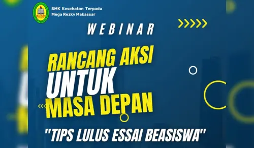 SMK Kesehatan Terpadu Mega Rezky Makassar Gelar Webinar "Ranum": Rancang Aksi untuk Masa Depan