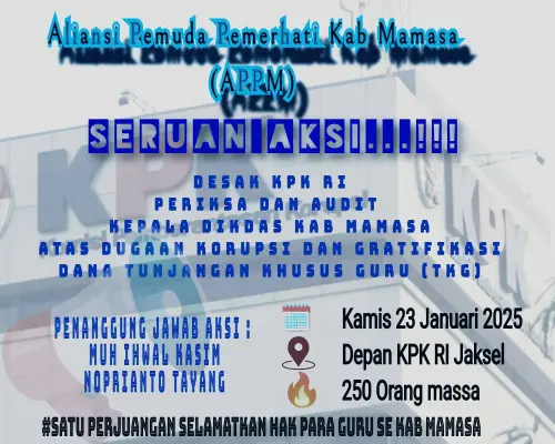 Dugaan Gratifikasi Miliaran Rupiah di Mamasa, APPM Desak KPK Periksa Pejabat Dinas Pendidikan