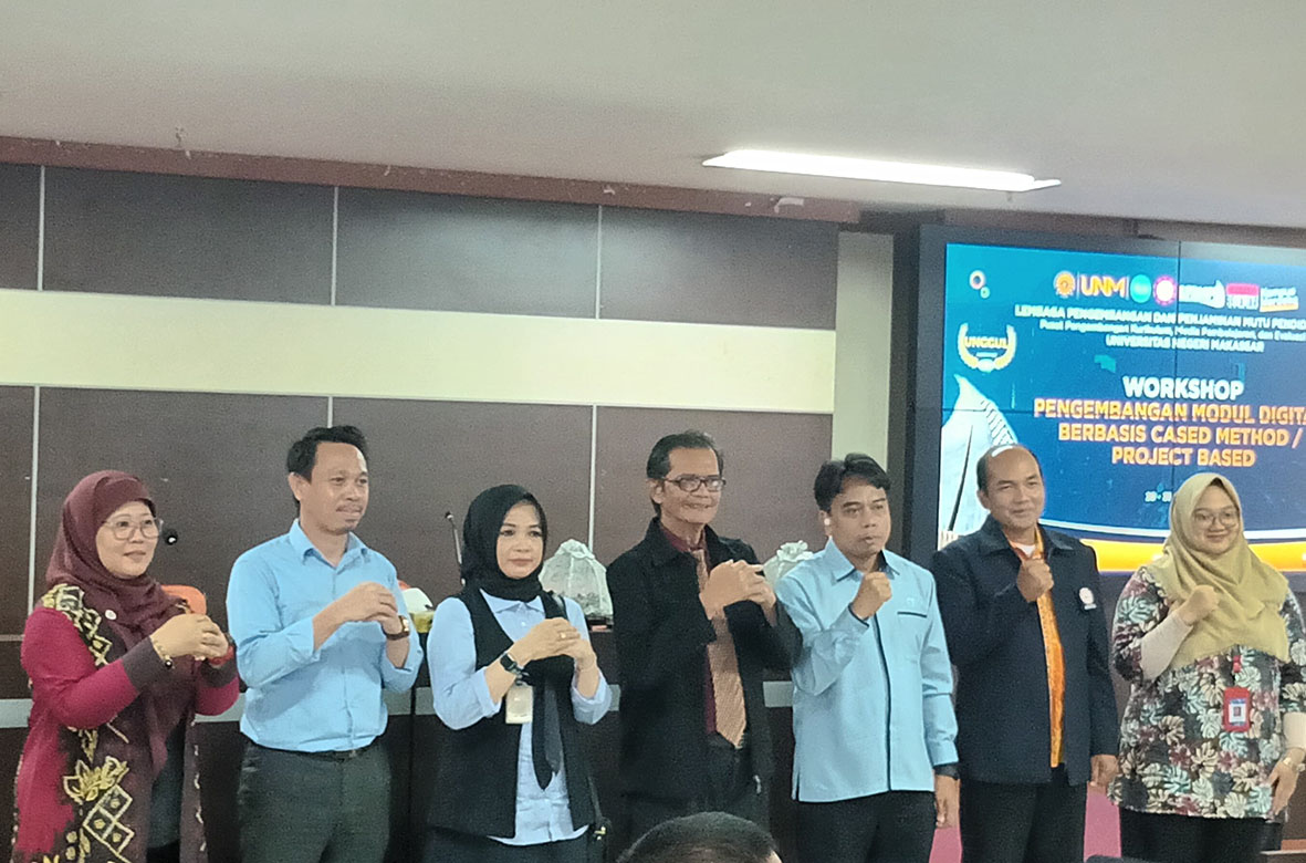 Workshop Pengembangan Modul Digital di UNM, Dosen Dilatih Rancang Pembelajaran Berbasis Proyek