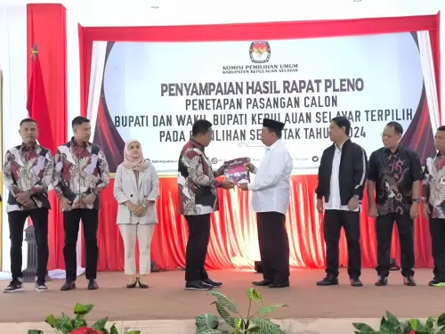 KPU Selayar Tetapkan Pasangan Natsir Ali – Muhtar sebagai Bupati dan Wakil Bupati Terpilih Pilkada 2024