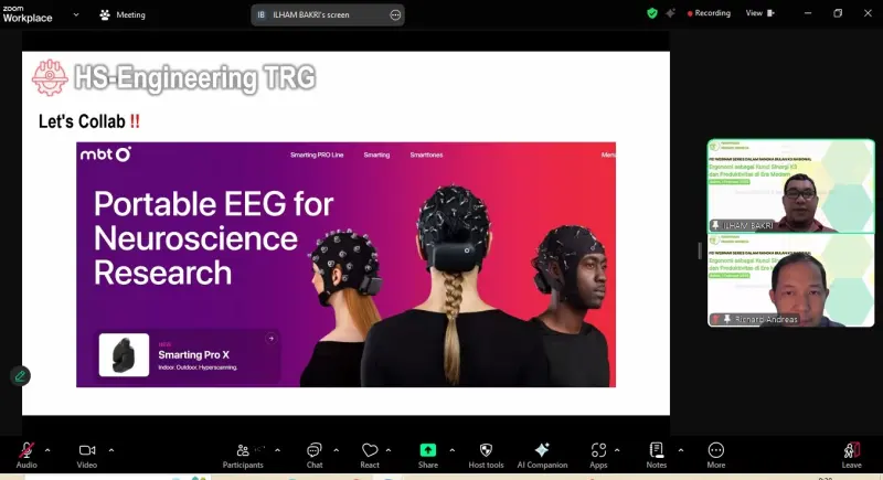 PEI Korwil Sulampapua Gelar Webinar: Sinergi Ergonomi, K3, dan Produktivitas di Era Modern