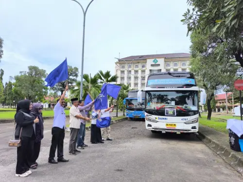 Peserta Mudik Gratis BKP KM Bulukumba Sulsel Gelombang Pertama Resmi Dilepas