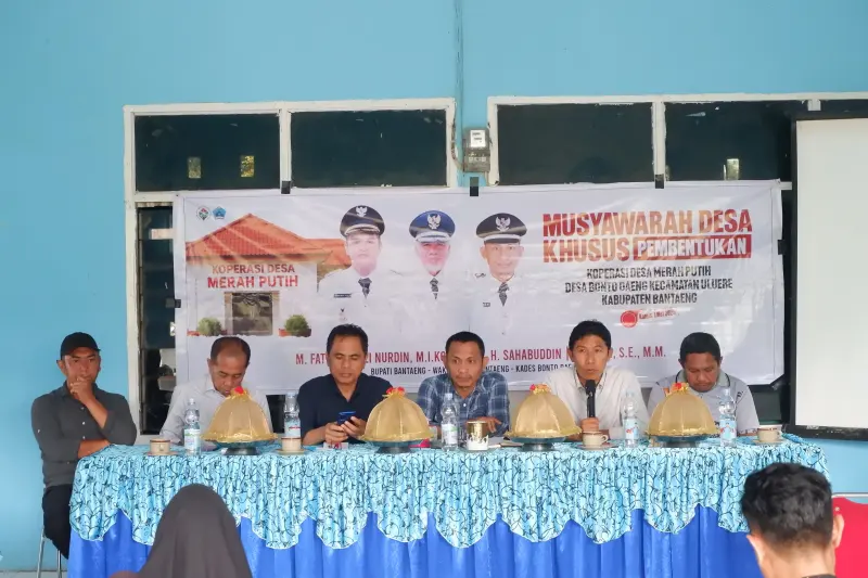 Bonto Daeng Gelar Musdesus Kopdes Merah Putih Pertama di Kabupaten Bantaeng