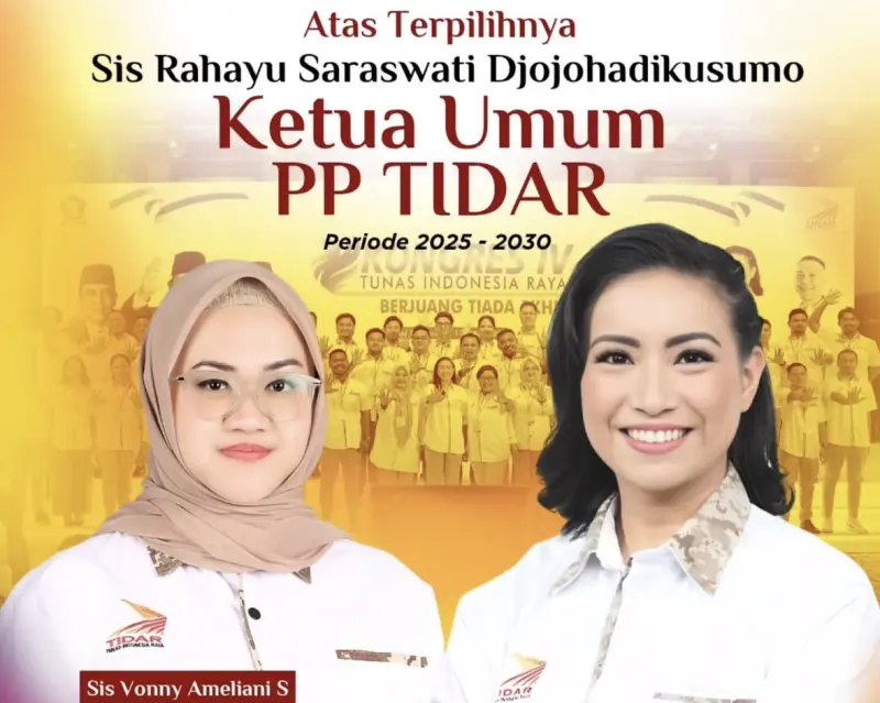 Ketua TIDAR Sulsel: Terpilihnya Kembali Rahayu Saraswati Simbol Keberhasilan Kepemimpinan Perempuan