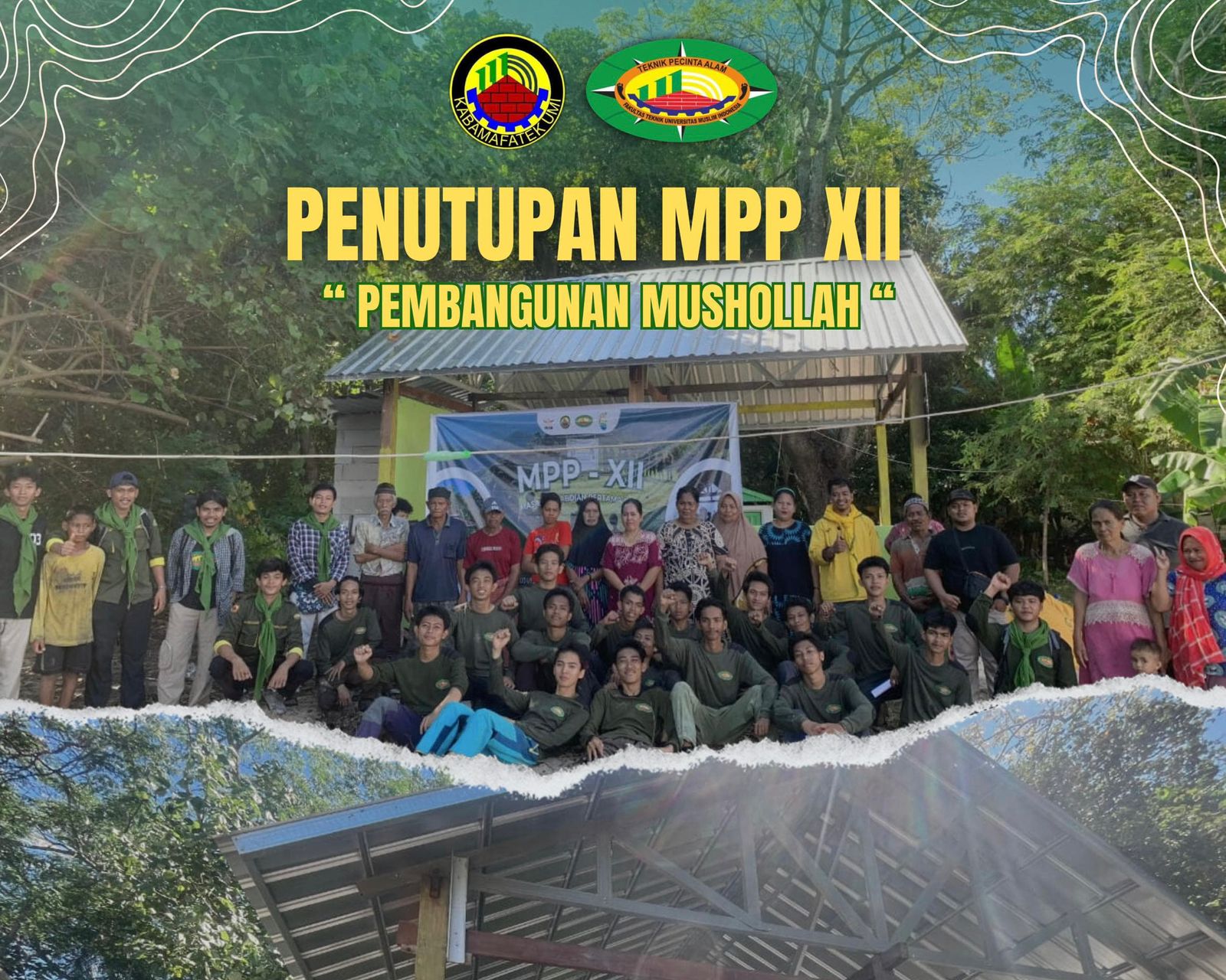 Tekpala FT UMI Bangun Musholla di Pulau Samatellu Pedda Lewat Masa Pengabdian ke-XII