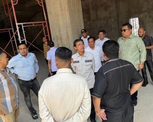 Komisi C DPRD Makassar dan HMI Sidak Proyek GOR di Mall Panakkukang, Diduga Tak Miliki Izin