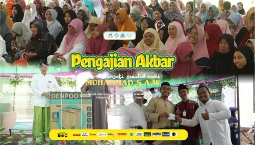 Puncak Acara MBaH 2025 Meriah, Pengajian Akbar Maulid Nabi Muhammad SAW Hadirkan KH. Ali Mawardi