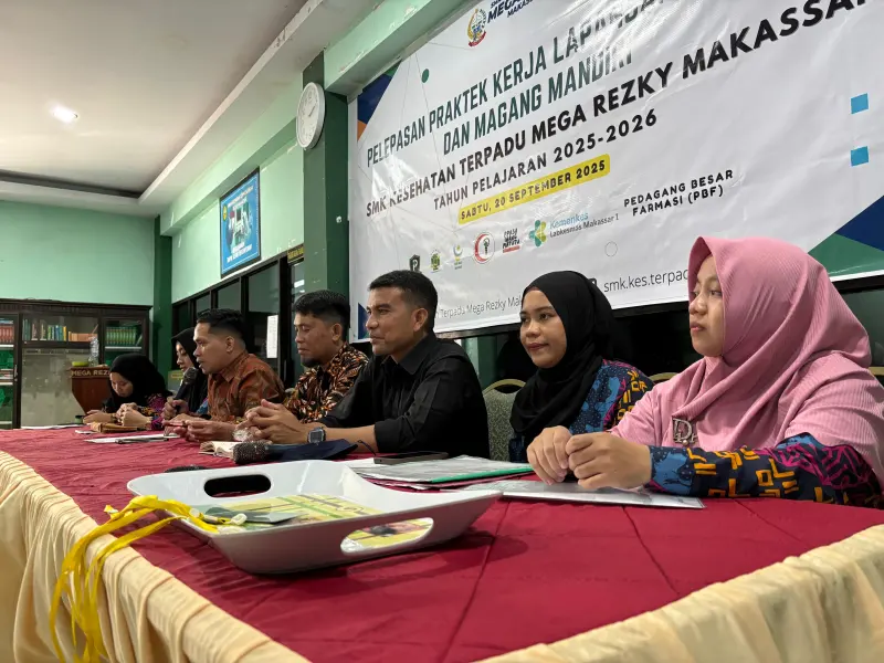 Bekali Pengalaman Dunia Kerja, SMK Kesehatan Terpadu Mega Rezky Makassar Gelar Pelepasan PKL dan Magang Mandiri