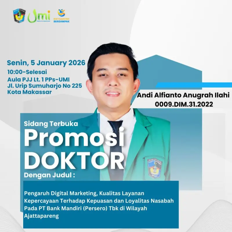 Jelang Promosi Doktor di UMI, Andi Alfianto Sampaikan Terima Kasih atas Doa Warga Barru