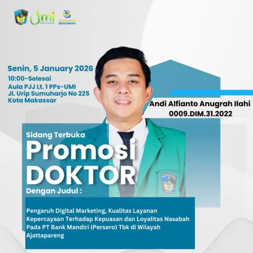 Jelang Promosi Doktor di UMI, Andi Alfianto Sampaikan Terima Kasih atas Doa Warga Barru